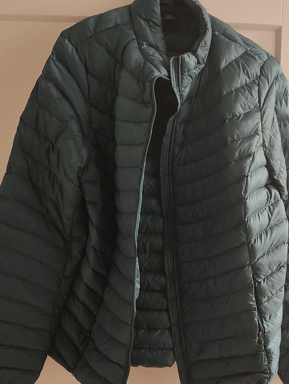 32 Degrees Quilted Lightweight Puffer Jacket in Teal Green